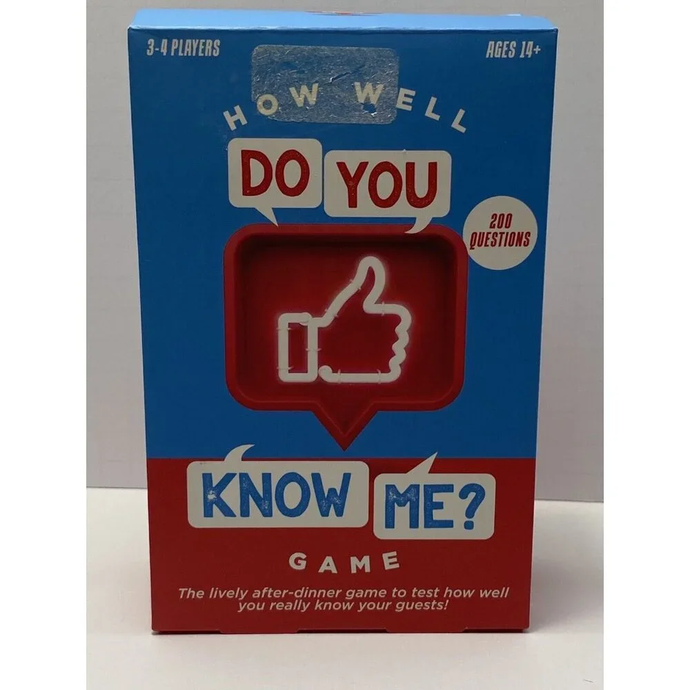 How Well Do You Know Me Game Party Game Family Game Night Fun Game For Friends